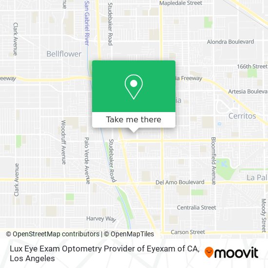Lux Eye Exam Optometry Provider of Eyexam of CA map