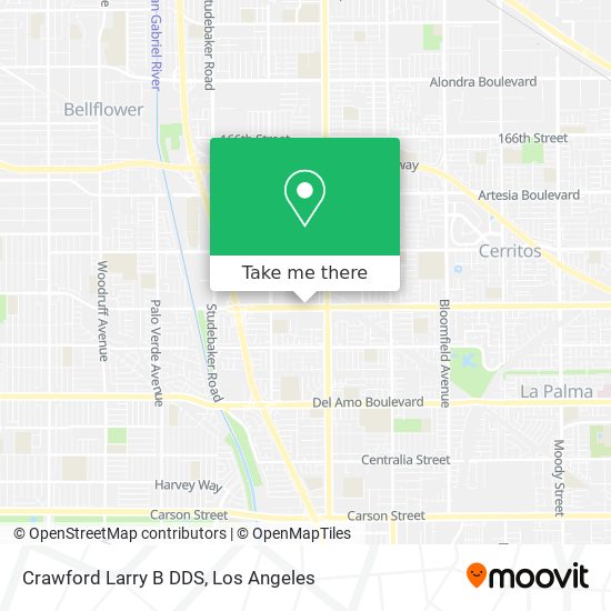 Crawford Larry B DDS map