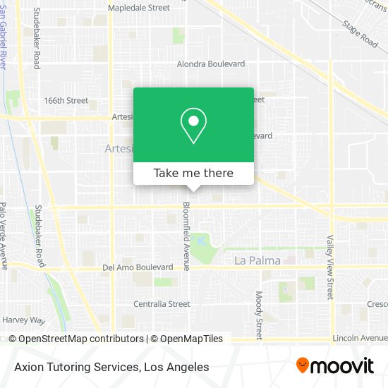 Axion Tutoring Services map