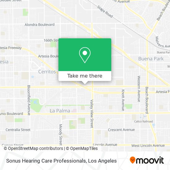 Sonus Hearing Care Professionals map