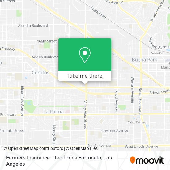 Farmers Insurance - Teodorica Fortunato map