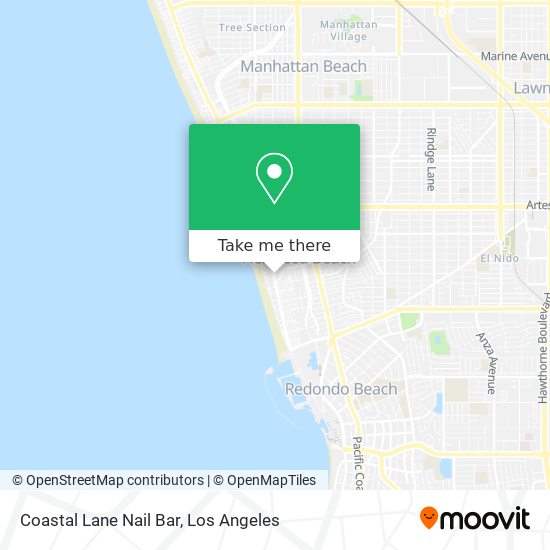 Mapa de Coastal Lane Nail Bar