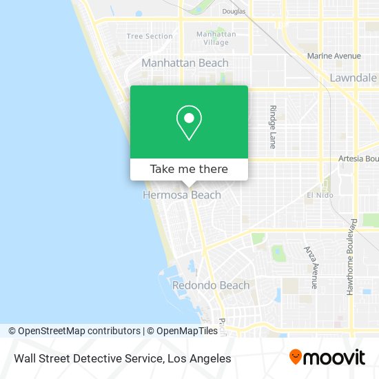 Wall Street Detective Service map