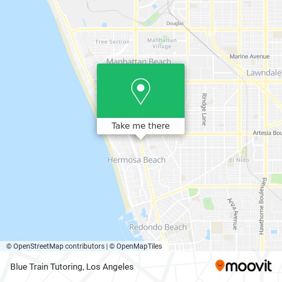 Blue Train Tutoring map