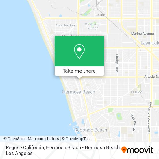 Regus - California, Hermosa Beach - Hermosa Beach map