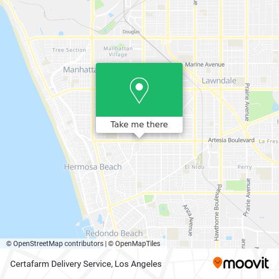 Certafarm Delivery Service map