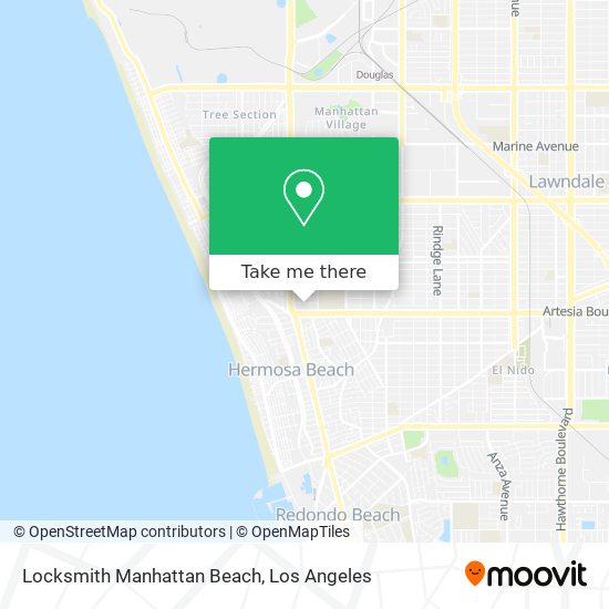 Mapa de Locksmith Manhattan Beach