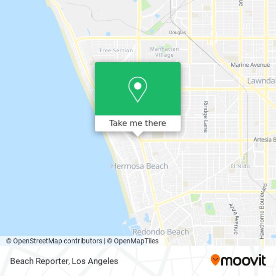 Beach Reporter map