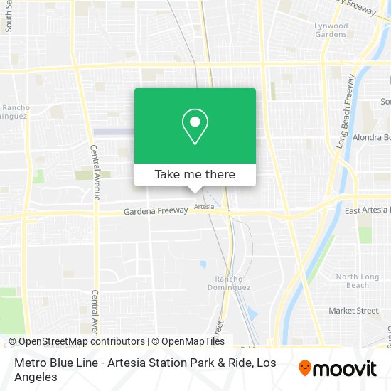 Metro Blue Line - Artesia Station Park & Ride map