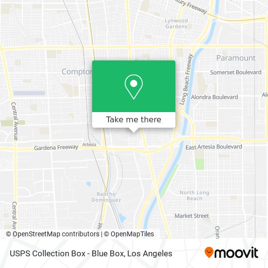 USPS Collection Box - Blue Box map