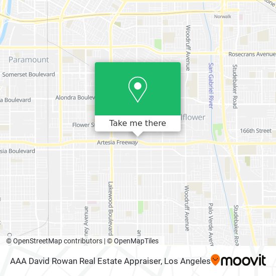 AAA David Rowan Real Estate Appraiser map