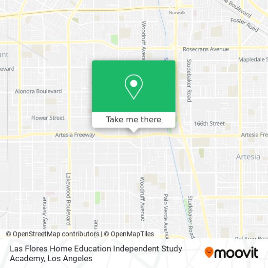 Las Flores Home Education Independent Study Academy map