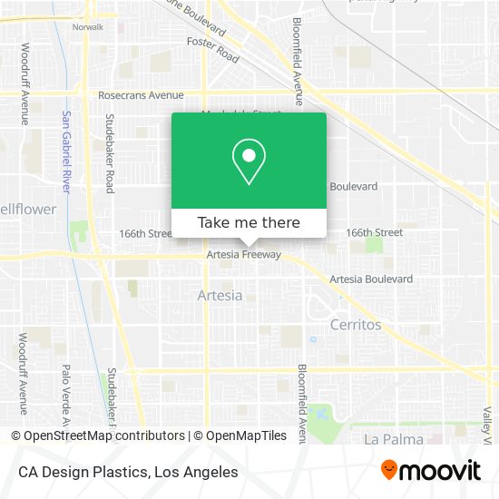 CA Design Plastics map