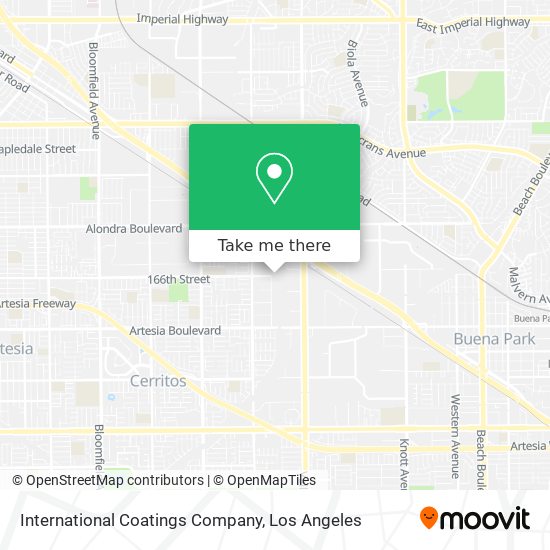 International Coatings Company map