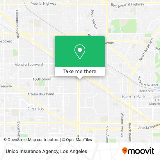 Mapa de Unico Insurance Agency