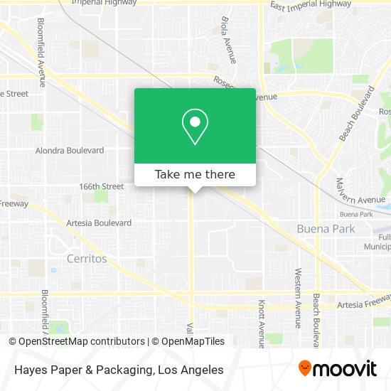 Hayes Paper & Packaging map