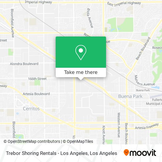 Trebor Shoring Rentals - Los Angeles map