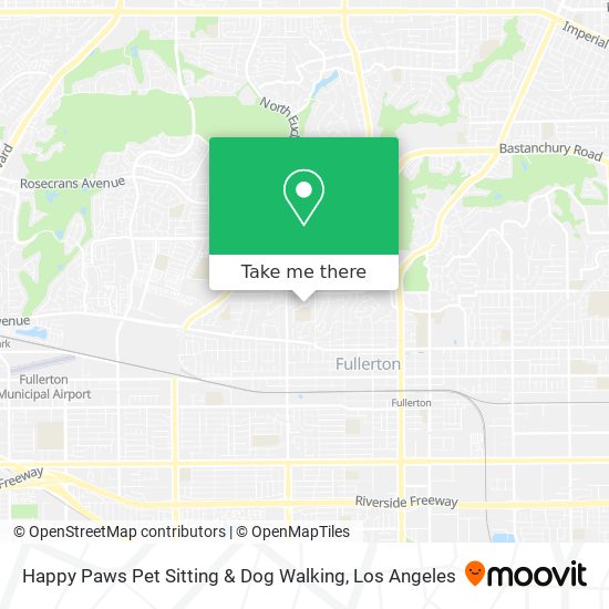 Mapa de Happy Paws Pet Sitting & Dog Walking