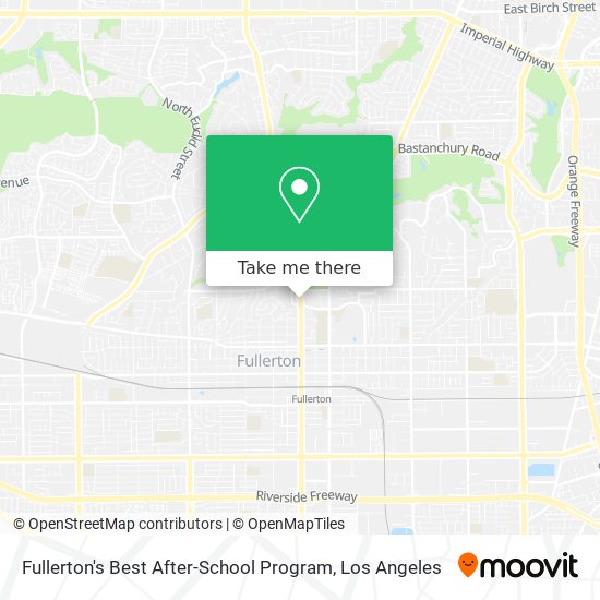Fullerton's Best After-School Program map