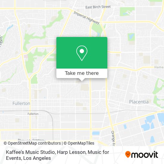 Kaffee's Music Studio, Harp Lesson, Music for Events map