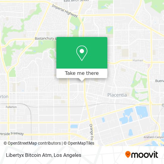 Mapa de Libertyx Bitcoin Atm