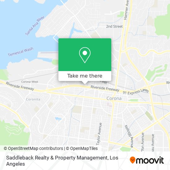 Mapa de Saddleback Realty & Property Management