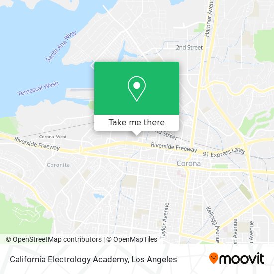 Mapa de California Electrology Academy