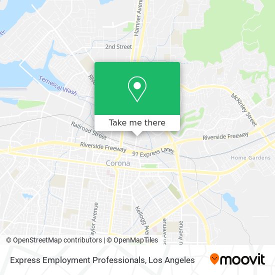 Express Employment Professionals map