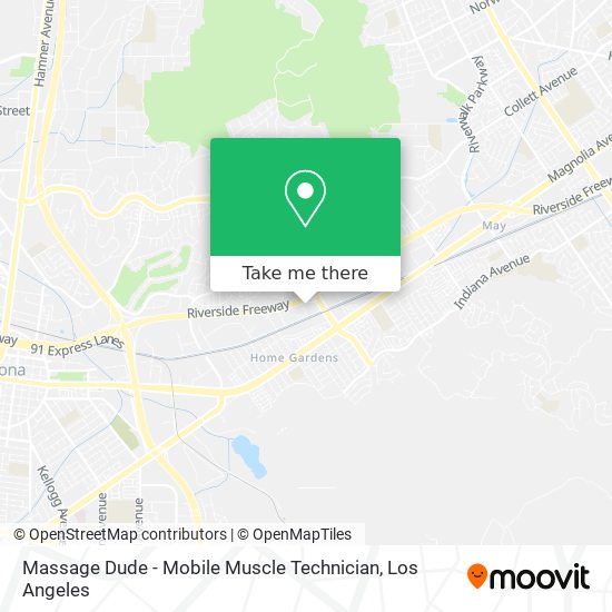 Mapa de Massage Dude - Mobile Muscle Technician