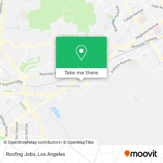 Mapa de Roofing Jobs