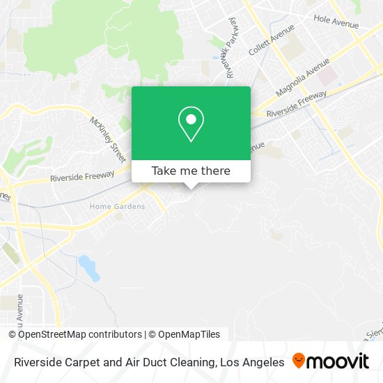 Mapa de Riverside Carpet and Air Duct Cleaning