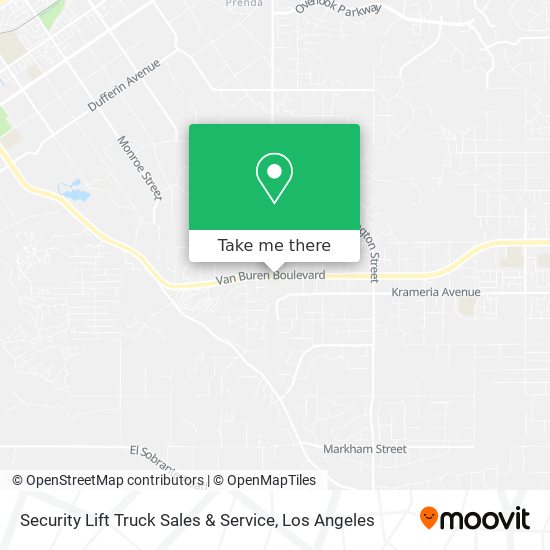 Security Lift Truck Sales & Service map