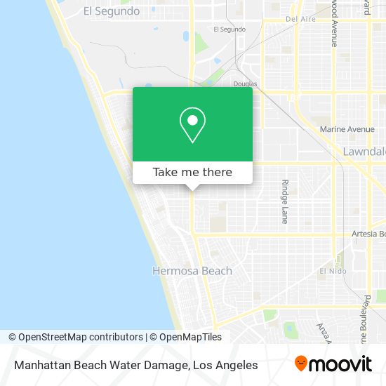 Mapa de Manhattan Beach Water Damage