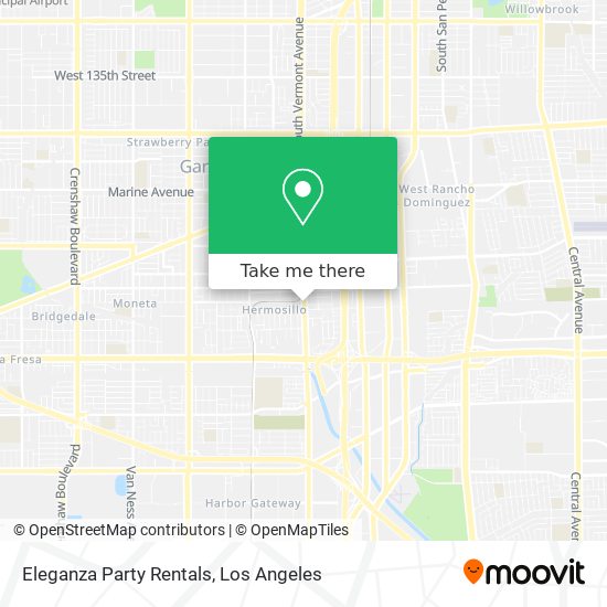 Eleganza Party Rentals map