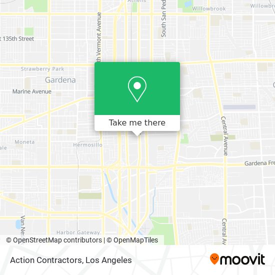 Action Contractors map