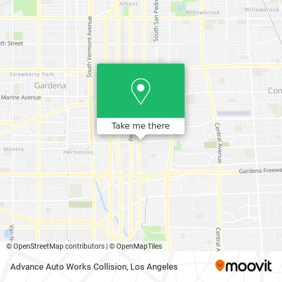 Advance Auto Works Collision map