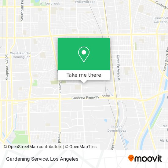 Gardening Service map