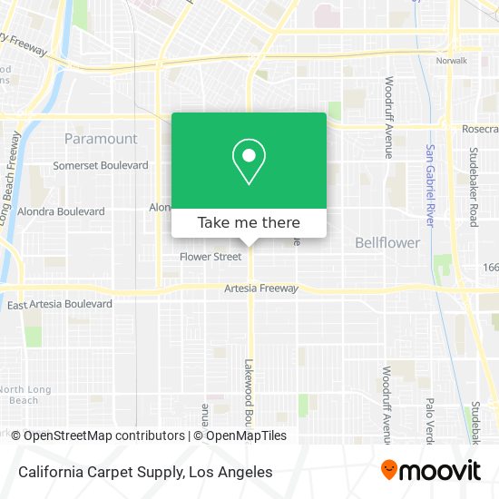 Mapa de California Carpet Supply