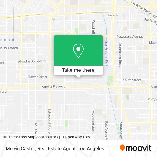 Mapa de Melvin Castro, Real Estate Agent