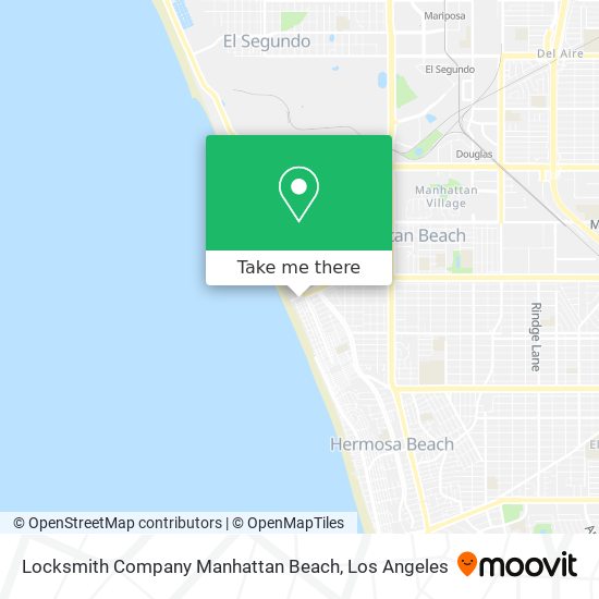 Mapa de Locksmith Company Manhattan Beach