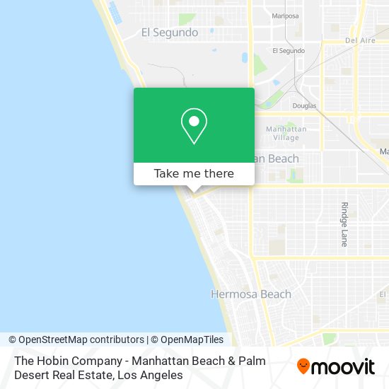 Mapa de The Hobin Company - Manhattan Beach & Palm Desert Real Estate