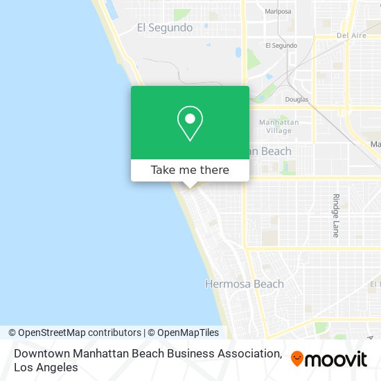 Downtown Manhattan Beach Business Association map