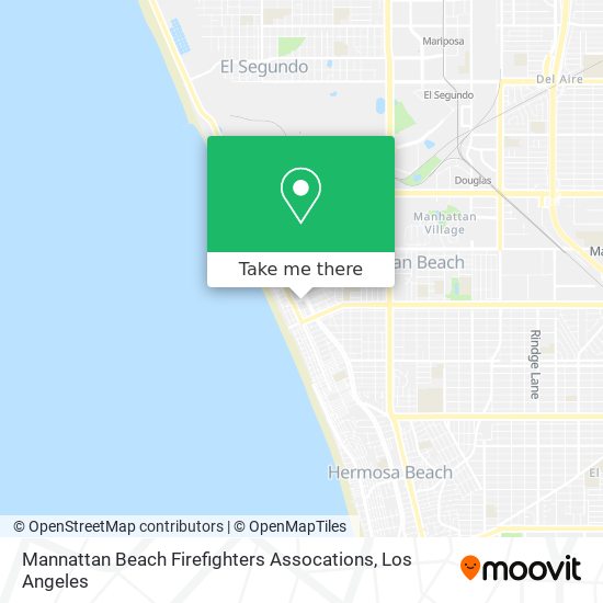 Mannattan Beach Firefighters Assocations map