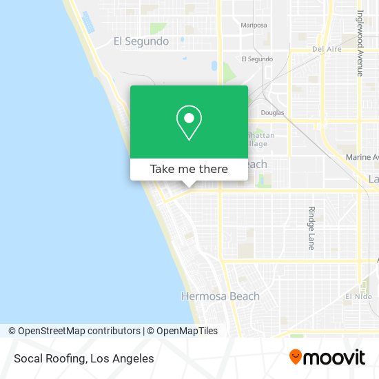 Mapa de Socal Roofing