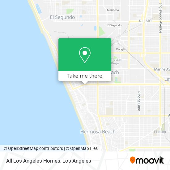 All Los Angeles Homes map