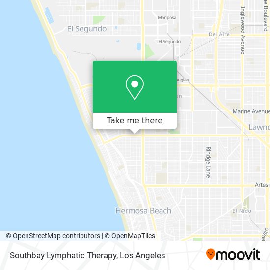 Southbay Lymphatic Therapy map