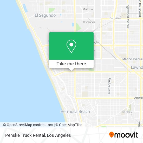 Penske Truck Rental map