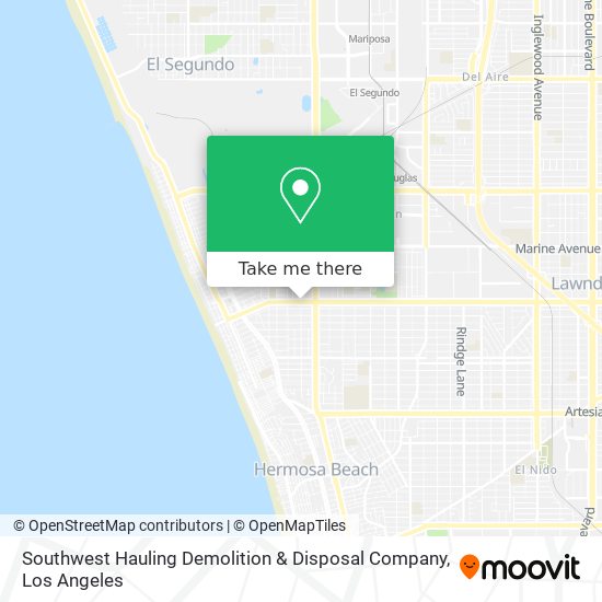Southwest Hauling Demolition & Disposal Company map
