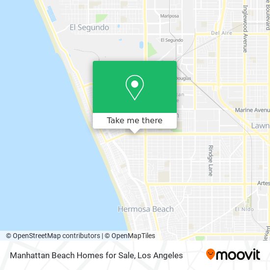 Manhattan Beach Homes for Sale map