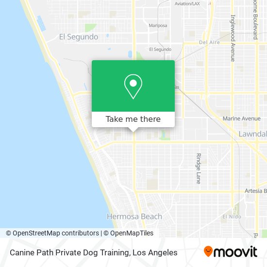 Mapa de Canine Path Private Dog Training